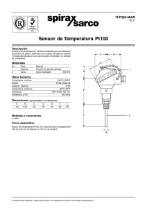 Sensor de Temperatura Pt100