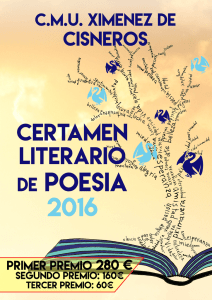 Certamen literario de poesía 2016
