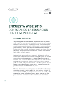 ENCUESTA WISE 2015 :