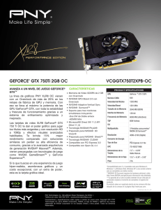 GEFORCE® GTX 750Ti 2GB OC VCGGTX750T2XPB-OC