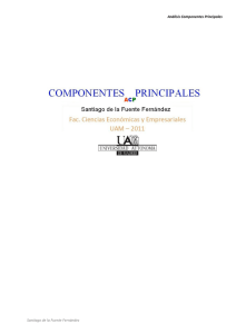 ANÁLISIS DE COMPONENTES PRINCIPALES (ACP)