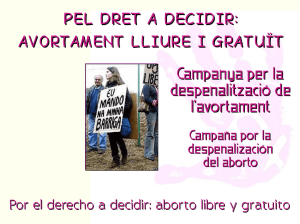 Campanya per la despenalització de l`avortament