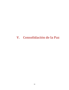 V. Consolidación de la Paz - DNP Departamento Nacional de
