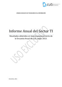 Informe Anual del Sector TI - Cámara de Comercio Uruguay Estados