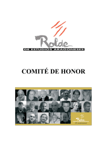 Dossier presentación Comité de Honor, noviembre de 2007