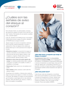 ¿Cuáles son las señales de aviso del ataque al corazón?