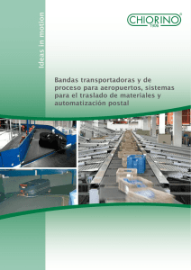 Bandas transportadoras y de proceso para aeropuertos, sistemas