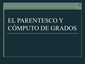 el parentesco y cómputo de grados