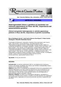 Heterogeneidad clínica y genética en pacientes