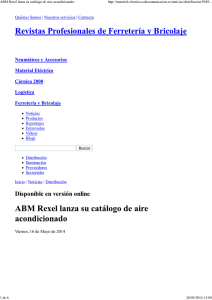 ABM Rexel lanza su catálogo de aire acondicionado -