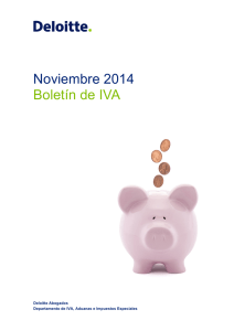 Noviembre 2014 Boletín de IVA
