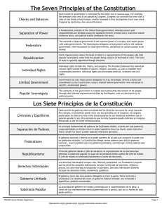 Los Siete Principios de la Constitución The Seven Principles of the