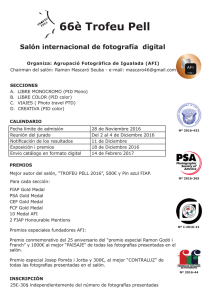 Salón internacional de fotografía digital 66è Trofeu Pell