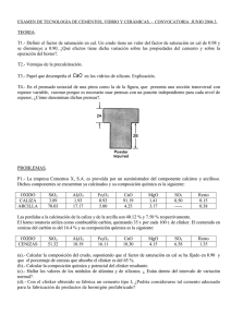 TEORIA. T1.- Definir el factor de saturación en cal. Un crudo tiene