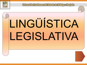 Lingüística Legislativa