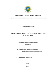 PREGUNTA N° 1 - Biblioteca UCE - Universidad Central del Ecuador