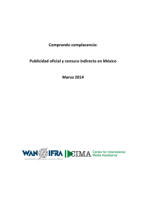 Publicidad oficial y censura indirecta en México