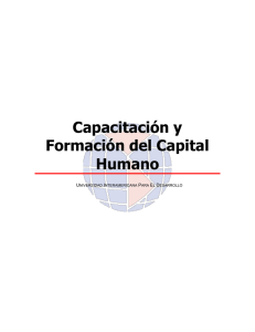 Capacitación y Formación del Capital Humano