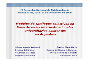 Modelos de catálogos colectivos en línea de redes