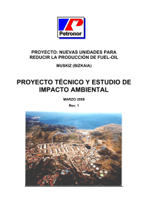 proyecto técnico y estudio de impacto ambiental