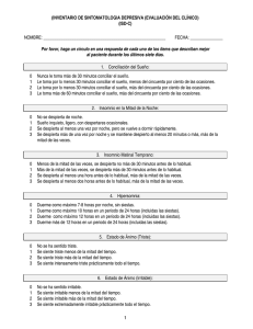 (inventario de sintomatologia depresiva (evaluaci”n del