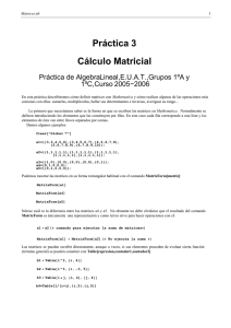 Práctica 3 Cálculo Matricial