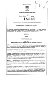Decreto 2175 de 2007 - Superintendencia Financiera de Colombia