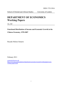 DEPARTMENT OF ECONOMICS Working Papers