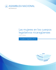 Las mujeres en los cuerpos legislativos nicaragüenses.indd