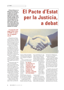 El Pacte d`Estat per la Justícia, a debat