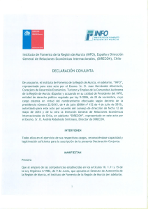 Instituto de Fomento de ta Región de Murcia (INFO), España y