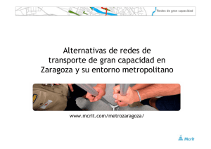 Alternativas de redes de transporte de gran capacidad en Zaragoza