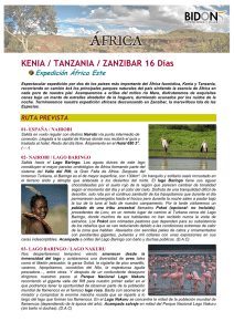 KENIA / TANZANIA / ZANZIBAR 16 Días