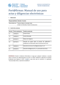 Port@firmas: Manual de uso para actas y diligencias electro nicas