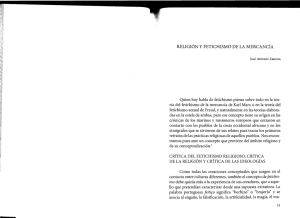Religión y fetichismo de la mercancía», en A. da Silva Moreira (org.)
