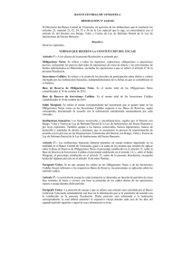 BANCO CENTRAL DE VENEZUELA RESOLUCIÓN Nº 14-03