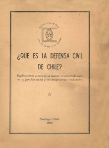 ¿QUE ES L A DEFENSA CIVIL DE CHILE?
