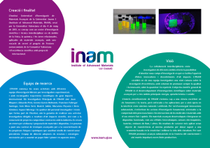 Creació i finalitat Visió Equips de recerca - INAM
