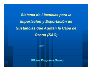 Sistema de Licencias para la Importación y Exportación de