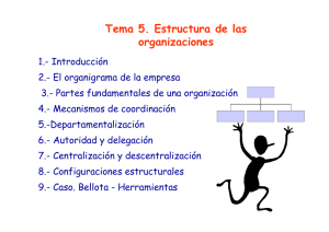 Tema 5. Estructura de las organizaciones