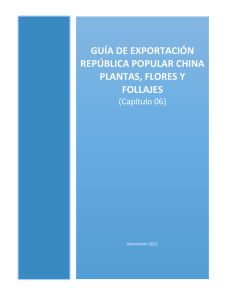 Guía Sectorial Plantas Ornamentales, Flores y Follajes