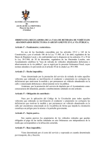 retirada de vehiculos - Ayuntamiento de Aguilar de la Frontera