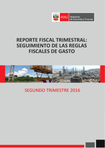 Informe Trimestral de Reglas Fiscales