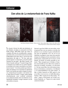 Editorial Cien años de La metamorfosis de Franz Kafka