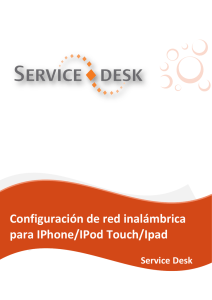 Configuración de red inalámbrica para IPhone/IPod Touch