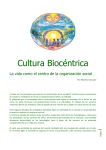 Cultura Biocéntrica