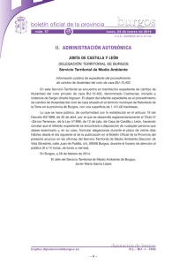 Anuncio 201401742 - Boletín Oficial de la Provincia de Burgos