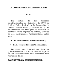 "La Controversia Constitucional". - Suprema Corte de Justicia de la