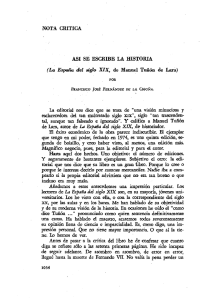 (La España del siglo XIX, de Manuel Tuñón de Lara)