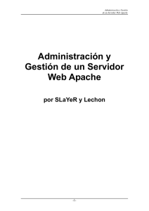 Administración y Gestión de un Servidor Web